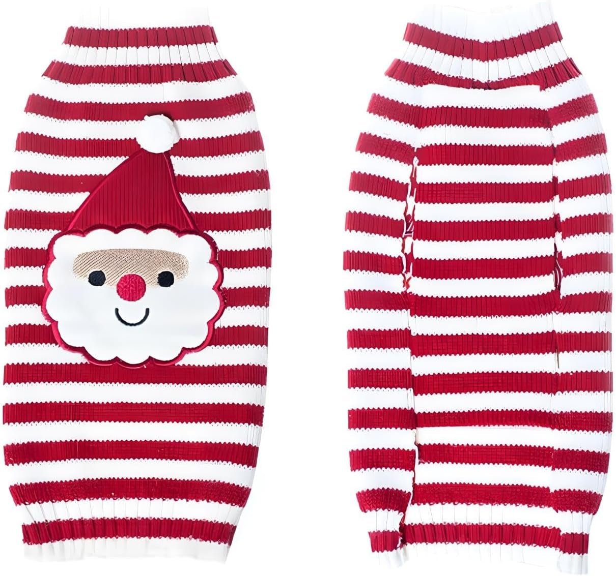Santa Claus Pet Sweater Dog Sweaters Cold Weather Outfit for Small to Medium Sized Dogs and Cats for Christmas Day (Santa Claus, X-Large)