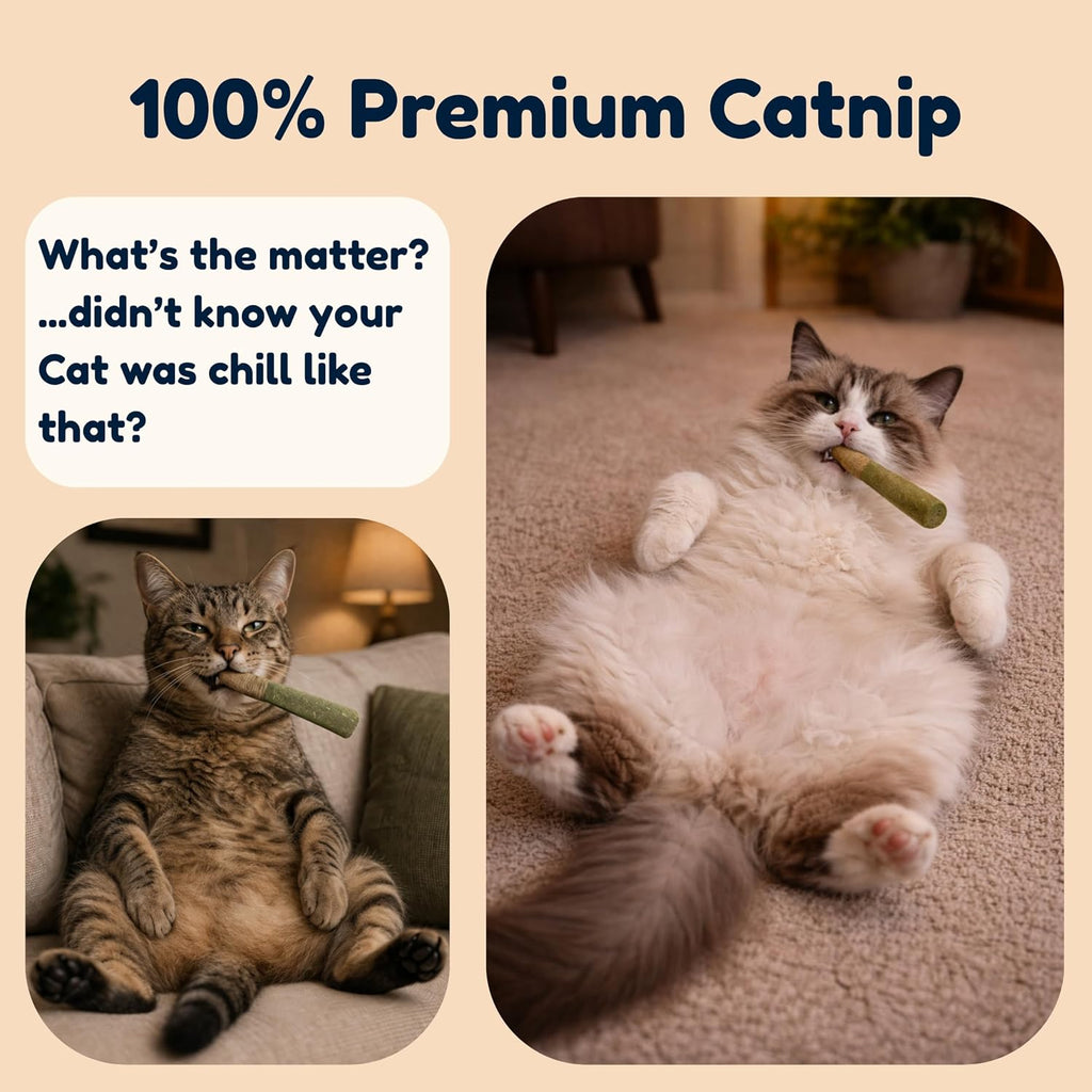 Kitty Kush Catnip Pre-Roll Toys (3-Pack) – Funny Catnip Toys for Cats – Interactive Cat Toy Set for Indoor Cats – 100% Catnip Filled