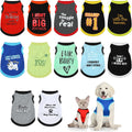 12 Pcs Dog Shirts, Summer Printed Puppy Clothes,X-Small