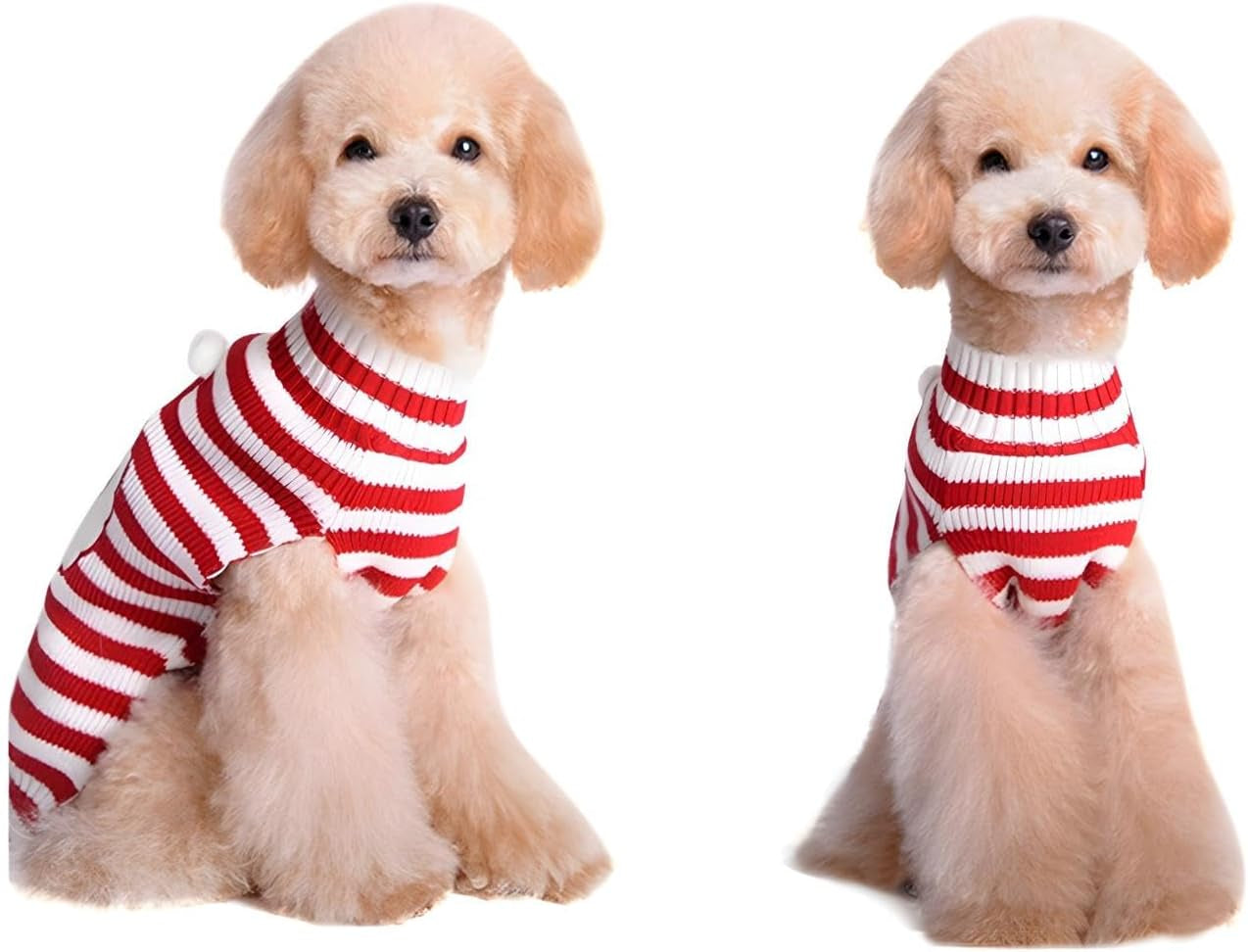 Santa Claus Pet Sweater Dog Sweaters Cold Weather Outfit for Small to Medium Sized Dogs and Cats for Christmas Day (Santa Claus, X-Large)