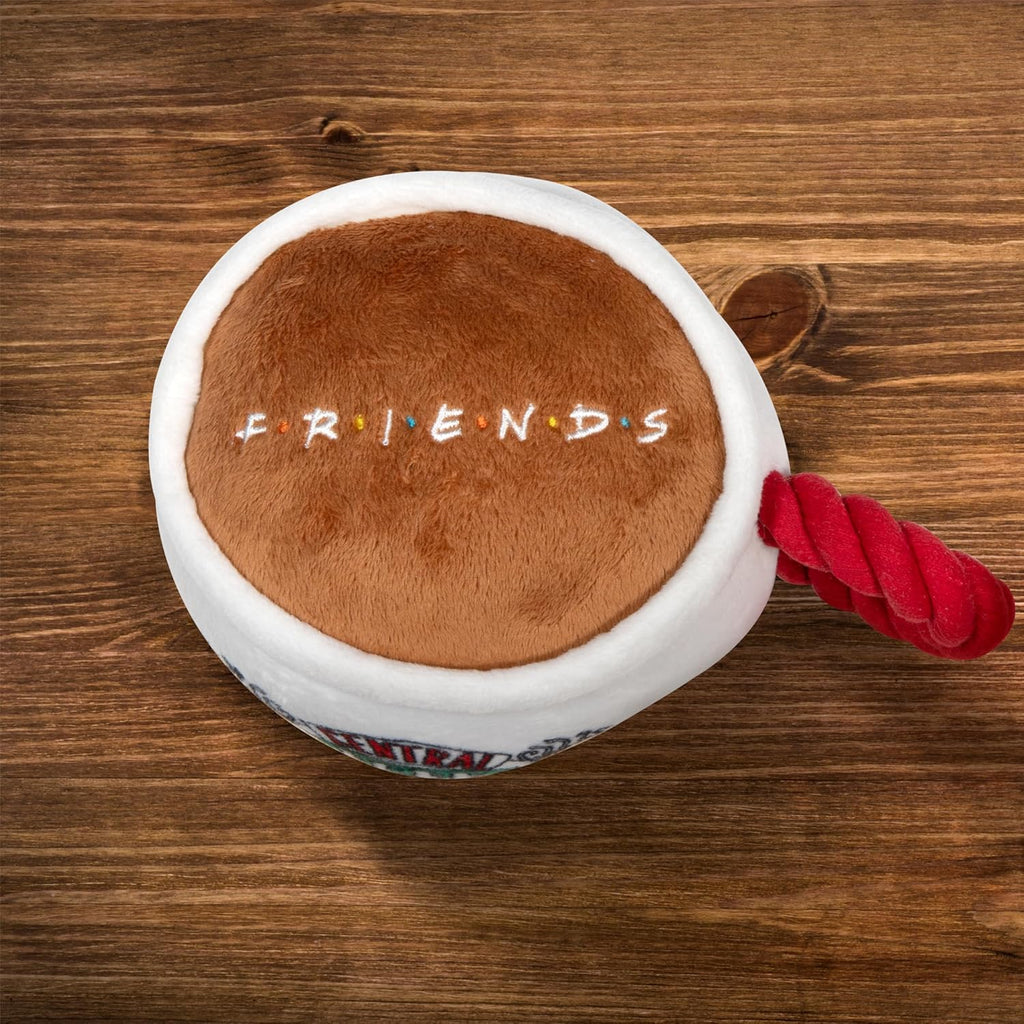 Friends TV Show Central Perk Coffee Cup Plush Dog Toy