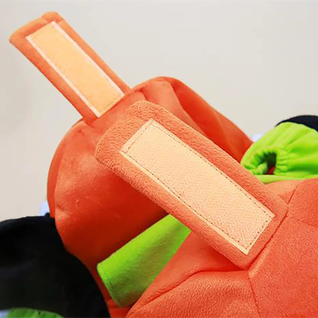 TEPSMF Soft Polyester Halloween Pumpkin Witch Doll Dog Costume, Orange, Medium